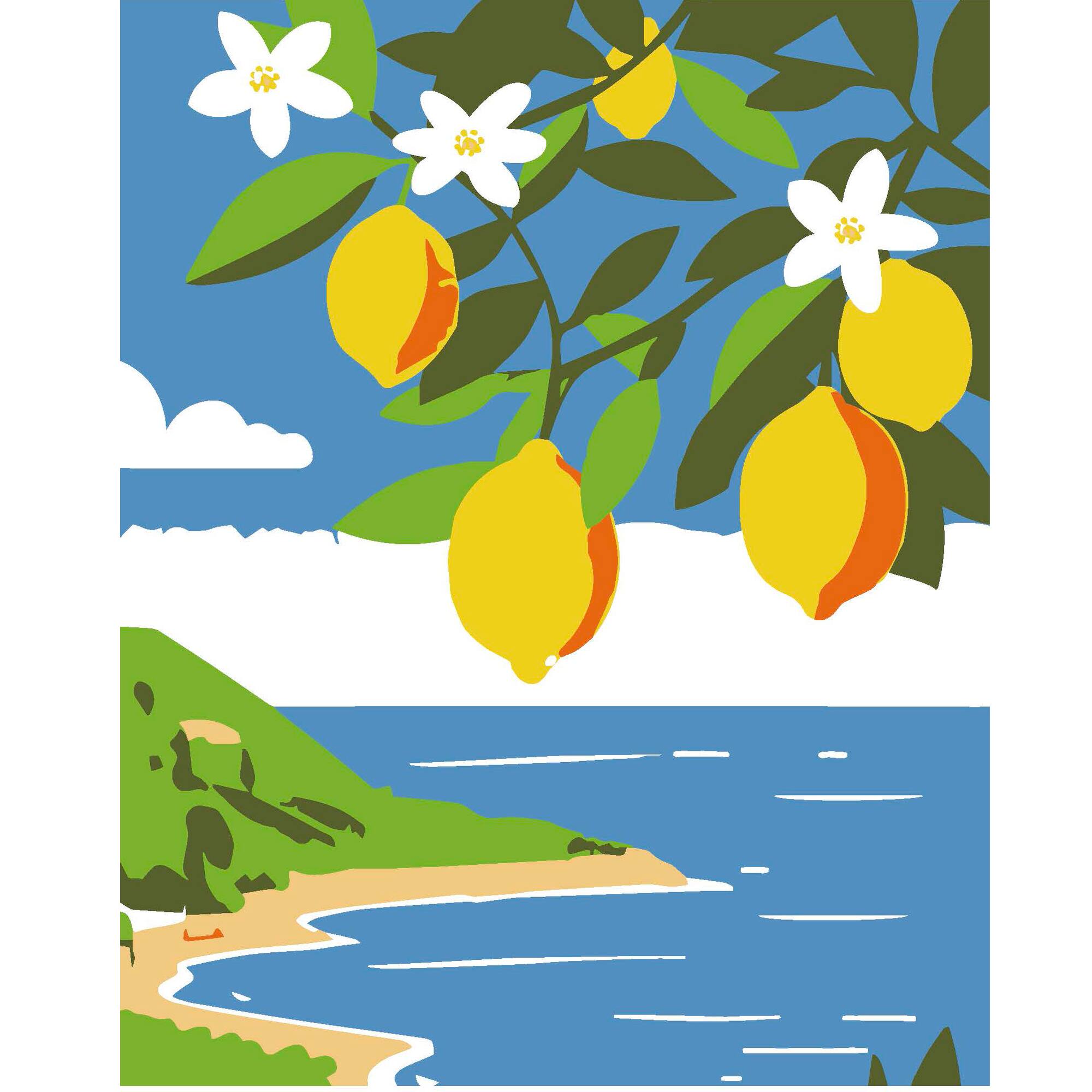 Citrus Kitchen Cocktails Paint Marker-by-Number Kit by Artist's Loft®